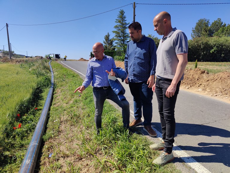 Visita al Bypass per interconnectar les dos xarxes d'aigua