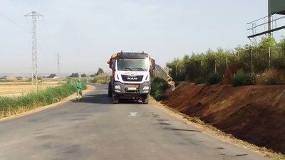 Alcarràs pavimentarà el camí del Saladar i hi crea un pas per a caminadors