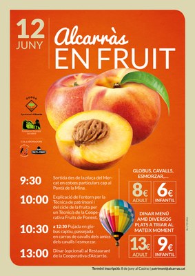 Alcarràs promocionarà la fruita amb rutes de passeig a cavall i enlairaments amb globus captiu