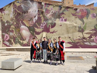 El mural d'Alcarràs inspirat en la pel·lícula de Carla Simón, a un concurs d'art internacional