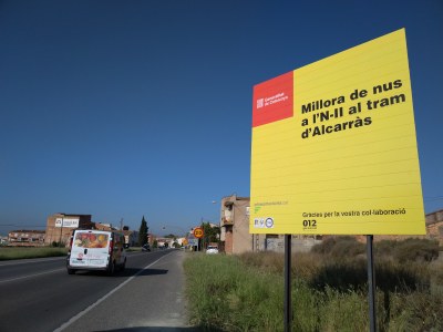 Inicien les obres de construcció de la rotonda de  l’N-II a Alcarràs