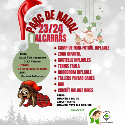 Parc de Nadal a Alcarràs, del 27 de desembre al 4 de gener